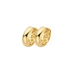 Blush 14ct Gold Charm Hoop Earrings 13.0mm  - 7388YGO