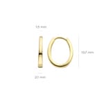 Blush Creolen 14k Gelbgold in konischem Design - 7277YGO