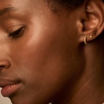 Blush Creolen 14k Gelbgold mit Kugeloptik 10.7mm - 7263YGO