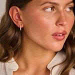 Blush Creolen 14k Gelbgold mit Labordiamanten 0.45ct - LG7008Y