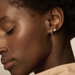 Blush Creolen 14k Gelbgold mit Pavé-Zirkonia 11.6mm - 7270YZI