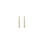 Blush Creolen 14k Gelbgold mit Pavé-Zirkonia 11.6mm - 7270YZI