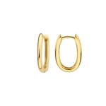 Blush Creolen 14k Gelbgold oval 17mm - 7219YGO