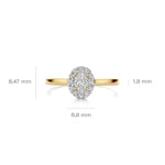 Blush Entourage Ring 14k Gelbgold mit Labordiamanten 0.42ct - LG1016Y