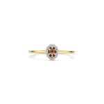 Blush Halo Ring 14k Gelbgold mit Rauchquarz und Zirkonia - 1258YSQ