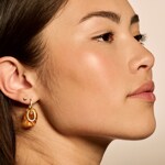 Blush 14ct Gold Heart Stud Earrings - 7245YGO