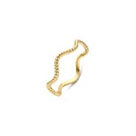 Blush Kordelring 14k Gelbgold im Wellendesign