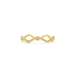 Blush 14ct Gold Twisted Rope Wave Ring - 1263YGO