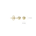 Blush Kugelohrstecker 14k Gelbgold 4mm - 7121YGO