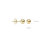 Blush Kugelohrstecker 14k Gelbgold 5mm - 7122YGO