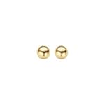 Blush 14ct Gold Ball Stud Earrings 6mm