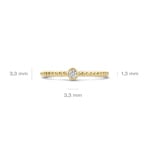 Blush Kugelring 14k Gelbgold mit Zirkonia - 1216YZI