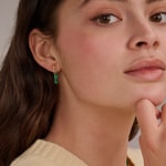 Blush Ohrhänger 14k Gelbgold mit Malachit - 7394YMA