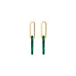 Blush Ohrhänger 14k Gelbgold mit Malachit - 7394YMA