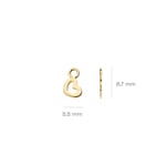 Blush Ohrring-Anhänger 14k Gelbgold Herz - 9057YGO