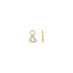 Blush Ohrring-Anhänger 14k Gelbgold Herz mit Zirkonia - 9098YZI