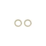 Blush 14ct Gold Zirconia Halo Earring Charms