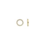Blush Ohrring-Anhänger 14k Gelbgold Kreis mit Zirkonia - 9066YZI