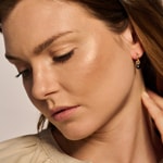 Blush Ohrring-Anhänger 14k Gelbgold mit blauem Zirkonia - 9046YDB