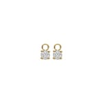 Blush 14ct Gold 0.42ct Lab Diamond Circle Shape Earring Charms