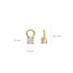 Blush Ohrring-Anhänger 14k Gelbgold mit Labordiamanten 0.42ct - LG9000Y