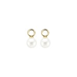 Blush 14ct Gold Swarovski Pearl Earring Charms - 9046YPW
