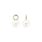 Blush 14ct Gold Swarovski Pearl Earring Charms - 9023YPW