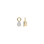 Blush Charm d’oreille poire diamants synthetiques 0.50ct bélière or 14 carats - LG9004Y/S