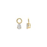 Blush Charm d’oreille poire diamants synthetiques 0.50ct bélière or 14 carats - LG9004Y