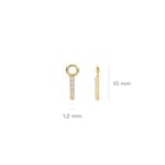 Blush Ohrring-Anhänger 14k Gelbgold mit Zirkonia - 9094YZI