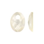 Blush Ohrring-Anhänger aus facettiertem Perlmutt 20 mm - 810MOPO