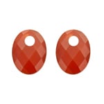 Blush Red Agate Earring Charms