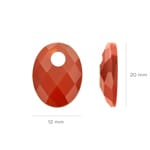Blush Red Agate Earring Charms - 810RAGO
