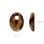 Blush Tiger's Eye Earring Charms - 810TIGO