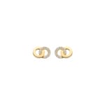Blush Ohrstecker 14k Gelbgold Kreise mit Pavé-Zirkonia - 7397YZI