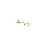 Blush 14ct Gold Star Stud Earrings - 7248YGO