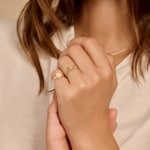 Blush Panzerring 14k Gelbgold 2mm - 1229YGO