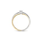 Blush Pavé Solitärring 14k Gelb-/ Weissgold mit Labordiamanten 0.28ct - LG1060B