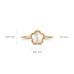 Blush Ring 14k Gelbgold Blume mit Perlmutt - 1280YMQ