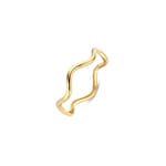 Blush Ring 14k Gelbgold im Wellendesign