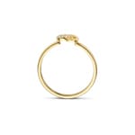 Blush Ring 14k Gelbgold Kreise mit Pavé-Zirkonia - 1282YZI