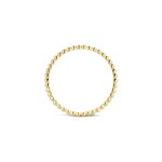Blush 14ct Gold Beaded Minimalist Stacking Ring 1.3mm - 1195YGO