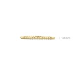 Blush 14ct Gold Beaded Minimalist Stacking Ring 1.3mm - 1195YGO