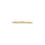 Blush 14ct Gold Beaded Minimalist Stacking Ring 1.3mm - 1195YGO