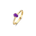 Blush 14ct Gold Amethyst Solitaire Ring