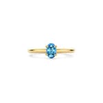 Blush 14ct Gold Royal Blue Topaz Solitaire Ring - 1242YLB