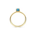 Blush 14ct Gold Royal Blue Topaz Solitaire Ring - 1242YLB