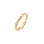 Blush 14ct Gold Twisted Zirconia Ring - 1259YZI