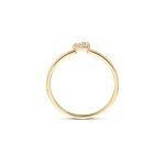 Blush Ring 14k Gelbgold mit Herz aus Pavé-Zirkonia - 1231YZI