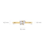 Blush Ring 14k Gelbgold mit Labordiamanten 0.25ct - LG1030Y